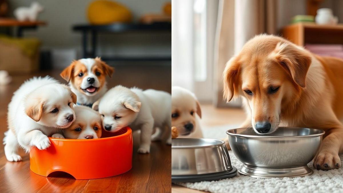 Feeding Puppies vs. Adult Dogs