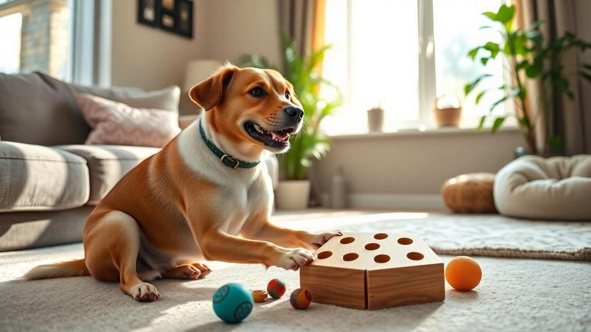 Stress Relief in Dogs Through Mental Activities